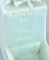 Zsolnay tornaegylet sakk díj 1935 alap mázas jelzés nélkül, kis kopásokkal 26 cm