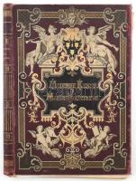 cca 1900 40 db fametszetű illusztráció. Részben sérült és foltos. Dekoratív Moderne Kunst vászonborítású, kopott mappában. Klf. méretekben