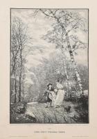 cca 1900 40 db fametszetű illusztráció. Részben sérült és foltos. Dekoratív Moderne Kunst vászonborí...