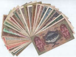 1913-2007. 32db-os vegyes Korona-, Pengő- és Forint bankjegytétel, közte 1946. 1.000.000AP fordított...