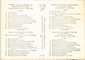 Hitlers persönlicher Paradewagen. Herstellung: 1942 / Hitler's personal parade car. Manufacture...