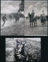 cca 1914 és 1918 között készült katonai fotók, vegyes válogatás, 13 db mai nagyítás különféle forrás...