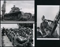 cca 1920 és 1945 között készült katonai fotók, vegyes válogatás, 13 db mai nagyítás különféle forrás...