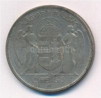 1930. 5P Ag "Horthy jobbra" T:3 patina
Adamo P8
