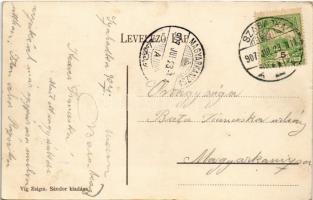 1907 Szabadka, Subotica; Vasút utca, vasútállomás / street, railway station