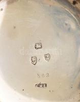 cca 1880 Graves Sheffield jelzett ezüst (Ag) tokos kulcsos zsebóra, kulcs nélkül, másodpercmutató né...