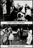 1973 ,,Meghívó szombat délutánra" című svájci film jelenetei és szereplői, 19 db vintage produk...