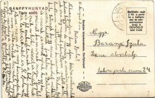 1941 Bánffyhunyad, Huedin; Tigris szálló, Szilágyi Márton frontharcos vendéglő és étterem, Hangya, P...