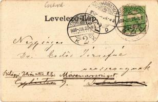 1908 Zboró, Zborov; Rákóczy templom. Salgó Mór kiadása / church