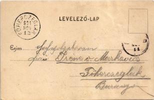 1901 Mohács, Halásztanya a mohácsi szigeten. Weiser Miksa kiadása (r)