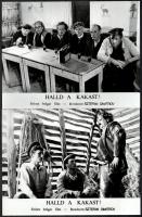 cca 1969 ,,Halld a kakast! című bolgár film jelenetei és szereplői, 10 db vintage produkciós filmfotó, ezüstzselatinos fotópapíron, 18x24 cm