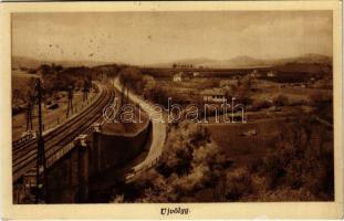 1934 Zebegény, Újvölgy nyaralótelep, vasútvonal, vasúti híd (EK)