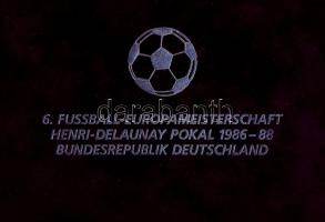 NSZK 1988. "Labdarúgó EB" 9db Ag emlékérem 8x 23,33g + 1x 136,08g mind klf motívummal, sze...