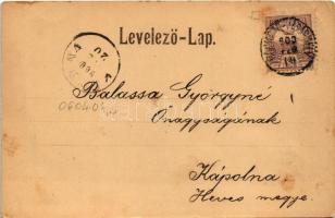 1900 Hódmezővásárhely, M. kir. földműves iskola, a vásárhelyi népéletből. Grossmann Benedek kiadása ...