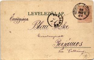 1898 (Vorläufer) Hódmezővásárhely, Városház és Kossuth tér, Református főgimnázium és templom, Andrá...