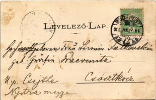 1905 Tereske, Huszár kúria, kastély (ragasztónyom / glue marks)