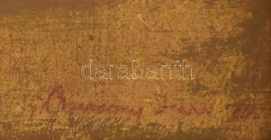 Barcsay Jenő jelzéssel: Geometrikus kompozíció. Vegyes technika, farost. 24,5x40 cm. Dekoratív faker...