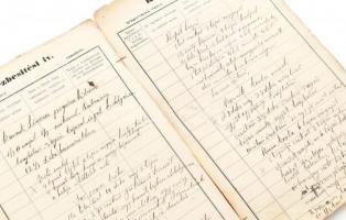 1890 Kézzel írt receptgyűjtemény 32 oldalon