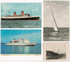 HAJÓK - 11 db modern képeslap + 1 fotó / SHIPS - 11 modern postcards + 1 photo