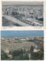 15 db MODERN izraeli város képeslap + 1 leporello / 15 modern Israel town-view postcards + 1 leporello