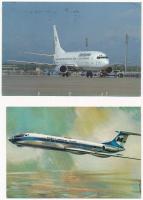 9 db MODERN motívum képeslap: repülők / 9 modern motive postcards: aircrafts