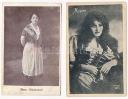 12 db főleg MODERN motívum képeslap: színész és híres emberek / 12 mostly modern motive postcards: a...