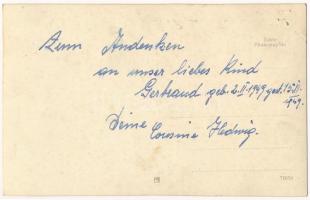 1949 Halott kisgyermek ravatala / Catafalque of a dead child. photo