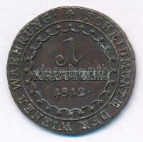 1812B 1kr Cu "I. Ferenc" T:2,2-