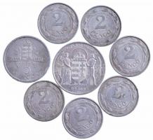 1941-1943. 2P Al (6db, 3xklf) + 1943. 5P Al "Horthy Miklós születésének 75. évfordulója" + 1945. 5P Al "Parlament" T:2-3