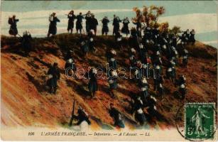 1911 LArmée Francaise. Infanterie. A lAssaut / French military infantry, assault. TCV card (EK)