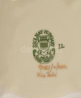 Zsolnay pillangó mintás bonbonier, kézzel festett, jelzett, hibátlan 11x11cm