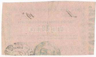 Miskolc 1860. 10kr "Miskolcz városa pénztári utalványa" "N 197" T:III