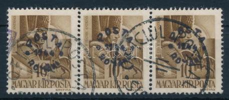 Máramarossziget 1944 10f hármascsík / stripe of 3. Signed: Bodor