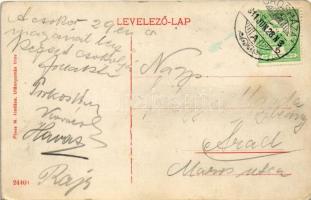 1911 Orosháza, Nyári színkör, üzlet. Pless N. kiadása (EK)