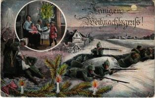 1915 Innigen Weihnachtsgruß / WWI German military art postcard with Christmas greeting. M.B.L. 57. (EK)