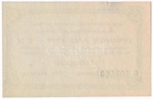 Budapest 1919. 1K "Nemzeti Egyesült Textilművek R.T. - Bérjegy" fekete sorozatszám 2mm T:I...