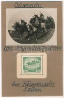 Österreich 1915. Originalaufnahme. Der Kriegsmarke 5 Heller. / WWI Austro-Hungarian K.u.K. military, custom-made card with original photo and stamp (non PC) (EK)