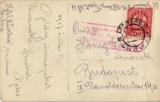 1917 Boldog húsvéti ünnepeket! I.R. 12. / WWI Austro-Hungarian K.u.K. military art postcard with Eas...