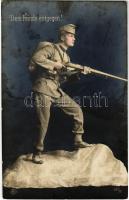 Dem Feinde entgegen! / WWI Austro-Hungarian K.u.K. military sculpture