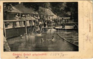 1904 Bodajk, gyógyfürdő (apró lyukak / small pinholes)