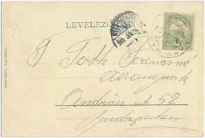 1906 Nagymaros, Fő téri corso. Zoller József kiadása