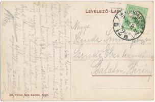 1911 Budapest XIV. Zugló, Bosnyák út és Hajtsár út sarok, Hernhut János vendéglője, postás. Váradi B...