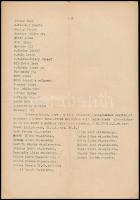 1945 Kimutatás a háborús bűnösökről a fegyverszüneti egyezményhez. Nevek felsorolásával Féja Gézától...