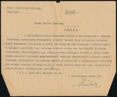 1945 A Pécsi Zsidó Tanáccsal kapcsolatos 3 db okmány