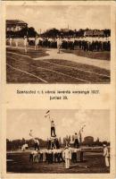 1927 Szekszárd, r.t. város levente versenye június 29-én. A Szekszárdi Levente Egyesület Újvárosi főcsoportjának kiadása, Borgula felvétele (fl)