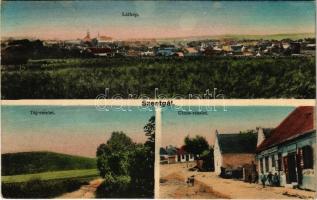 1934 Szentgál (Veszprém), látkép, táj, utca, üzlet (Rb)