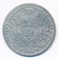 Ausztria 1868. 20kr Ag "Ferenc József" T:2- patina, ph, ü. 
Austria 1868. 20 Kreuzer Ag &...