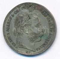 1869KB 20kr Ag "Magyar Királyi Váltó Pénz" T:2- patina, lyuk
Adamo M11.1