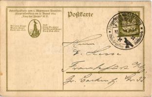 Flieger-Gedenktag 31. August 1924 / German military art postcard, Aviator Memorial Day (ragasztónyom...