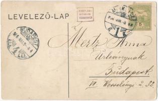 1906 Miskolc, Széchenyi utca, villamos, Horváth nagyszálloda és kávéház. montázs (EB)